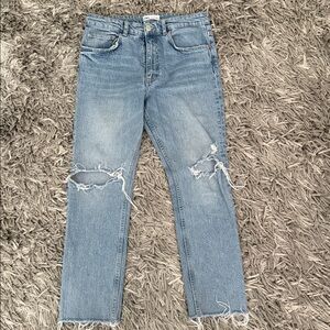 Zara Light Blue Denim Jeans